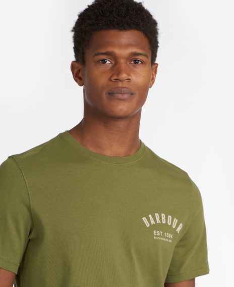 Памучена тениска Barbour Preppy Tee - Burnt Olive
