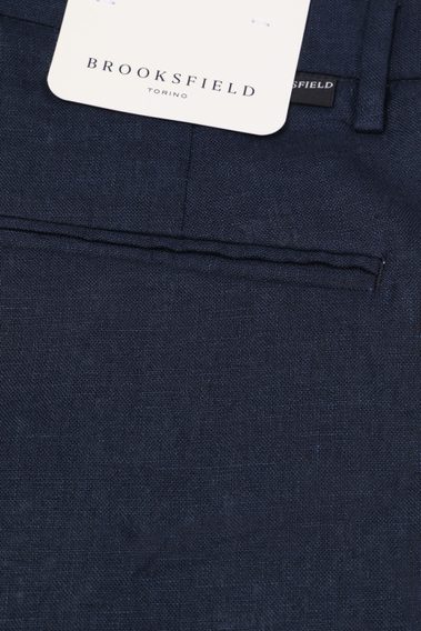 Brooksfield — Marcello Pleated Linen Chinos