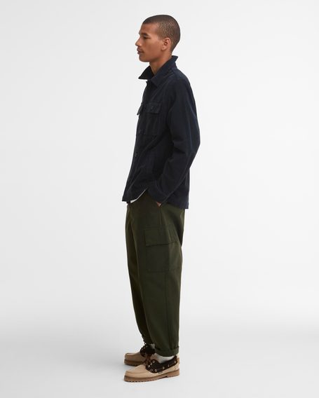 Barbour Tartan Trimmed Cord Overshirt