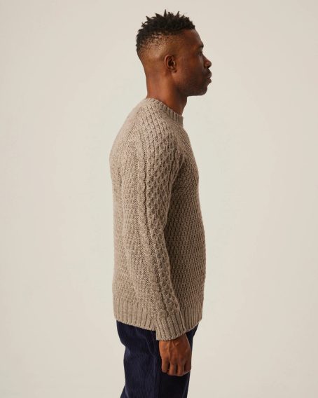 Peregrine Winston Crew Jumper — Oak
