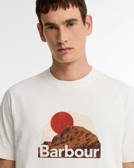 Barbour Wadsworth Relaxed Graphic T-Shirt — White