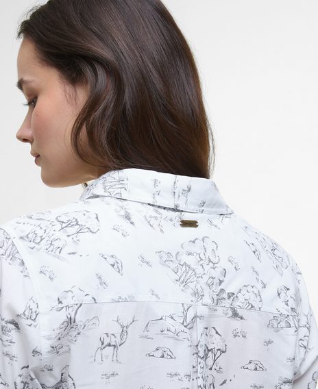 Barbour Safari Relaxed Long-Sleeved Shirt — Woodland Print