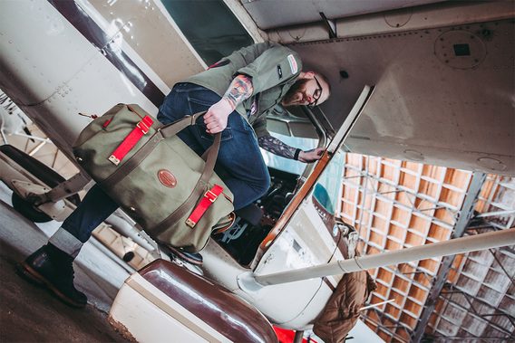Víkendová taška Sten Drop Holdall John Chapman - Olive