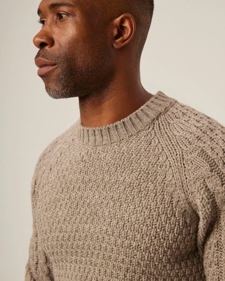 Peregrine Winston Crew Jumper — Oak