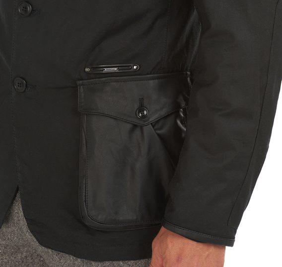 Voskovaná bunda Barbour Gold Standard Supa-Commander - černá