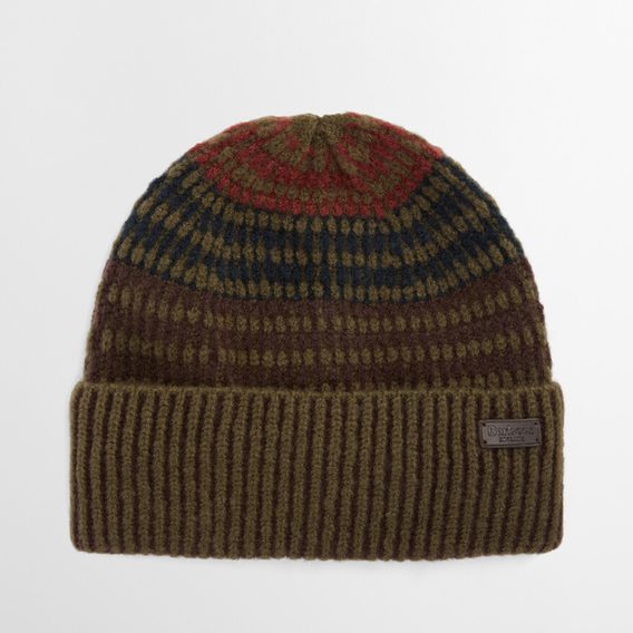 Barbour Harray Beanie Hat — Olive