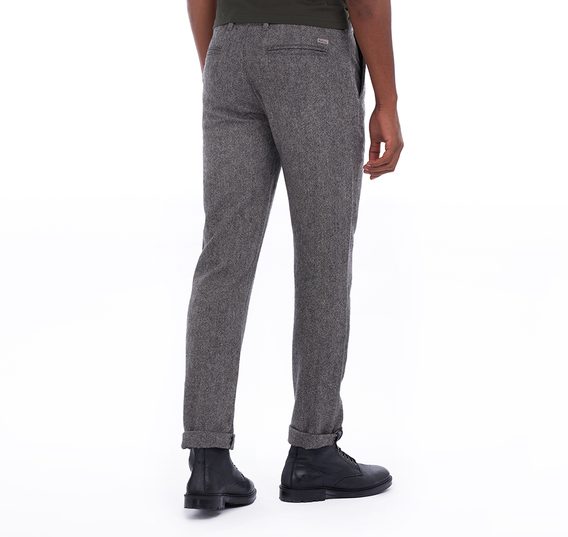 Vlněné kalhoty Barbour Neuston Wool - antracit