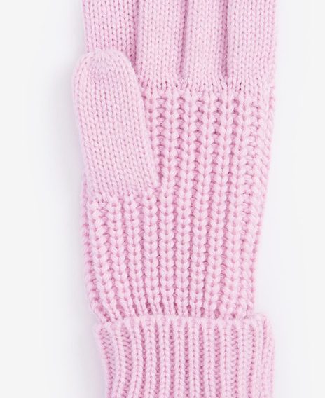 Barbour Saltburn Knitted Gloves — Lavender Haze