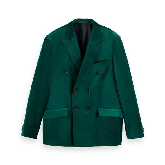 Scotch & Soda — Double-Breasted Velvet Party Blazer