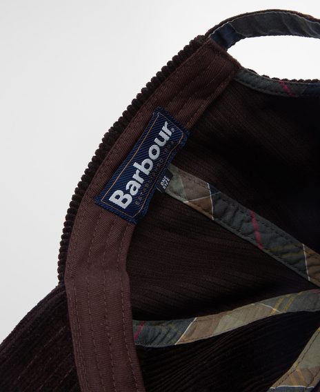 Barbour Preston Cord Cap — Brown