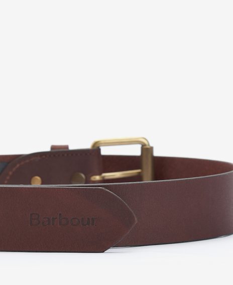 Barbour Contrast Leather Belt