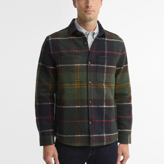 Barbour Woodlane Brushed Check Overshirt — Classic Tartan