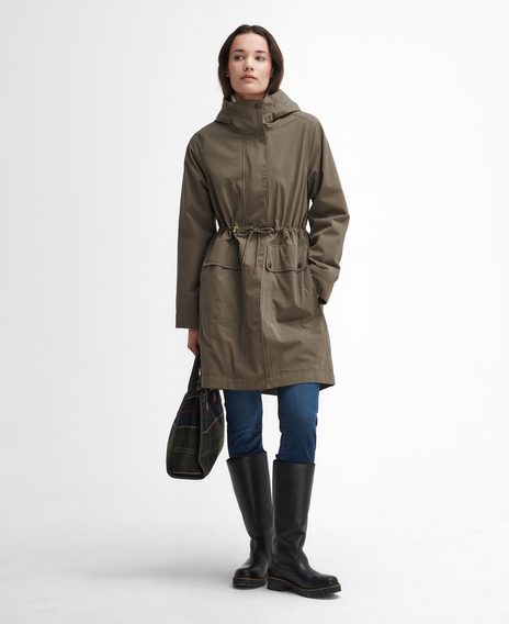 Barbour Bowlees Waterproof Jacket — Winter Moss