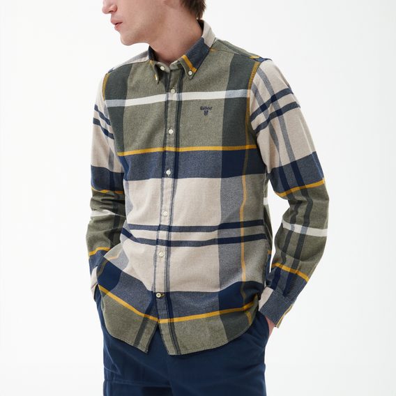 Barbour Iceloch Tailored Shirt — Forest Mist