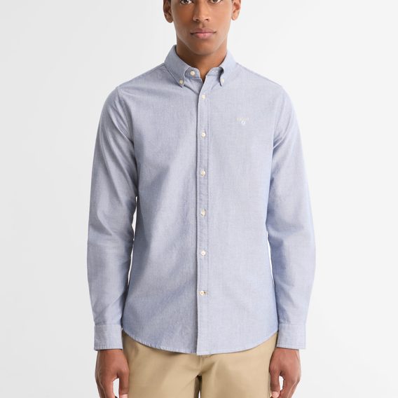 Barbour Oxtown Tailored Shirt — Deep Blue