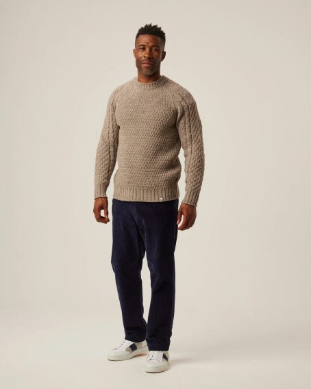 Peregrine Winston Crew Jumper — Oak