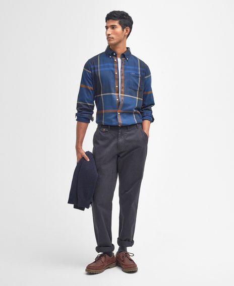 Barbour Dunoon Tailored Shirt — Midnight Tartan