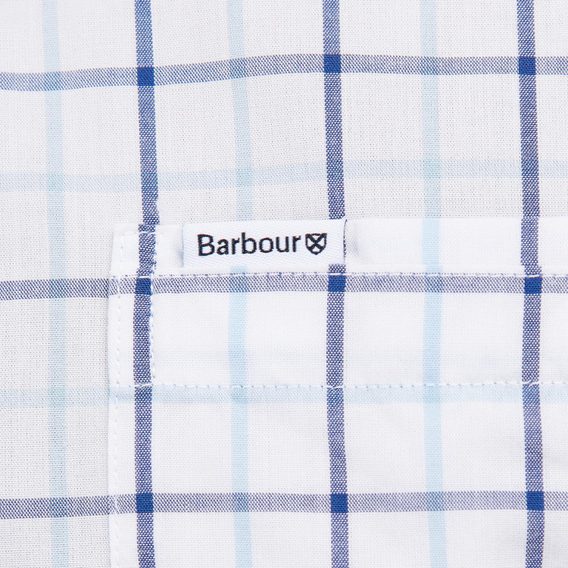 Kostkovaná košile Barbour Bradwell - Blue (button-down)