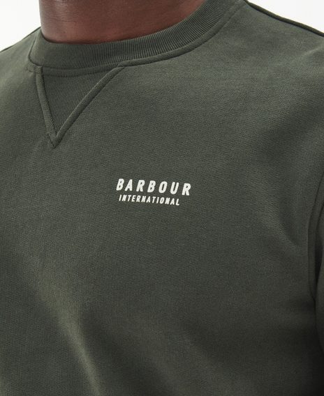 Barbour International Charlton Crew Neck Sweatshirt — Sage