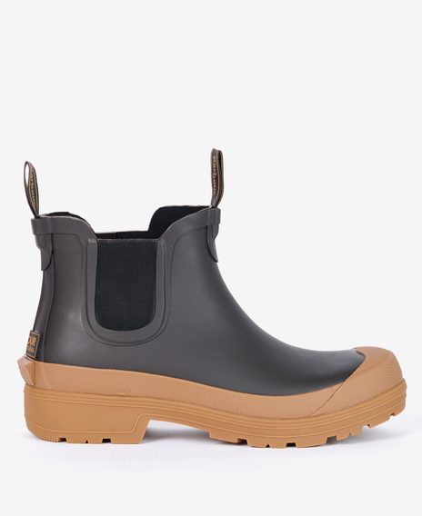 Barbour Storm Wellingtons — Classic Brown