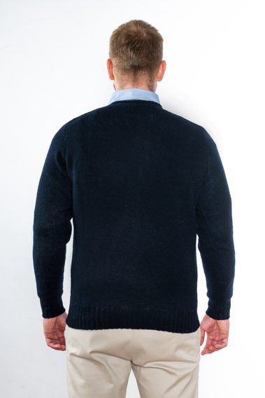 Jamieson's Saddle Shoulder Jumper — Navy