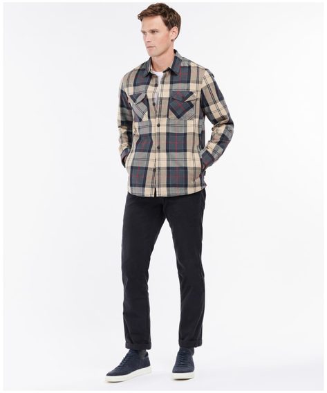 Тартан overshirt Barbour Canwell - Stone Tartan