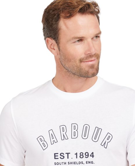 Tričko na spaní Barbour Calvert - bílé