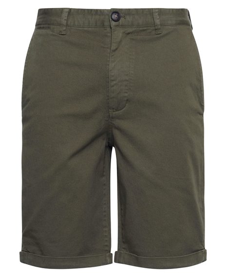 Barbour Washed Twill Chino Shorts — Stone