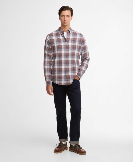 Barbour Hillroad Tailored Shirt — Peppercorn
