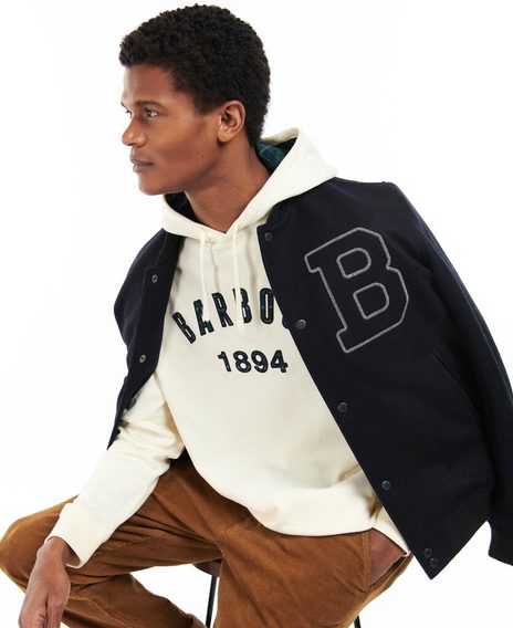 Вълнено яке Barbour Letterman - Navy