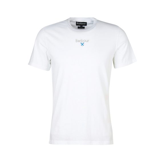 Bavlněné tričko Barbour Stockton Tee - White
