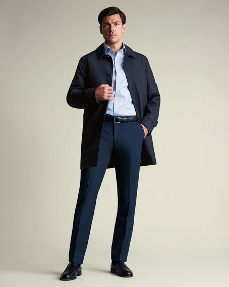 Charles Tyrwhitt Showerproof Raincoat — Navy