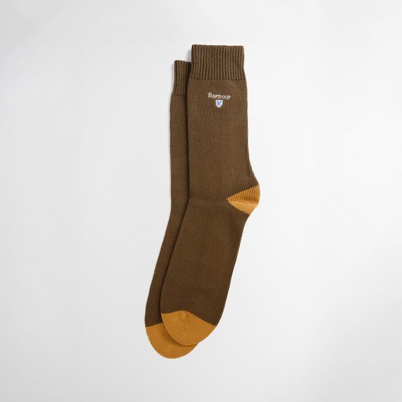 Barbour Cascade Socks — Olive