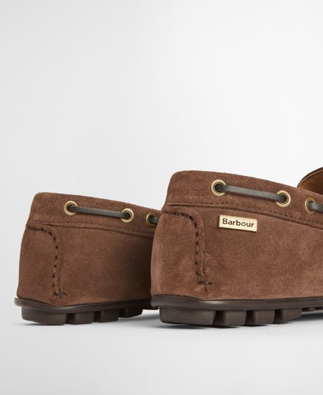 Barbour Courage Driving Shoe — Choco Suede