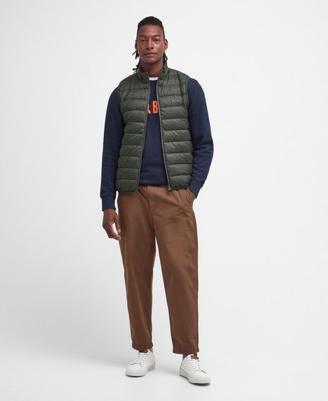 Barbour Bretby Puffer Gilet — Olive