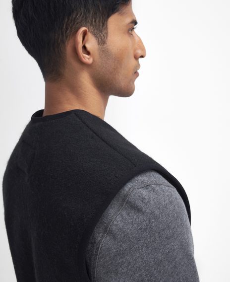 Barbour Warm Pile Zip-In Liner — Black