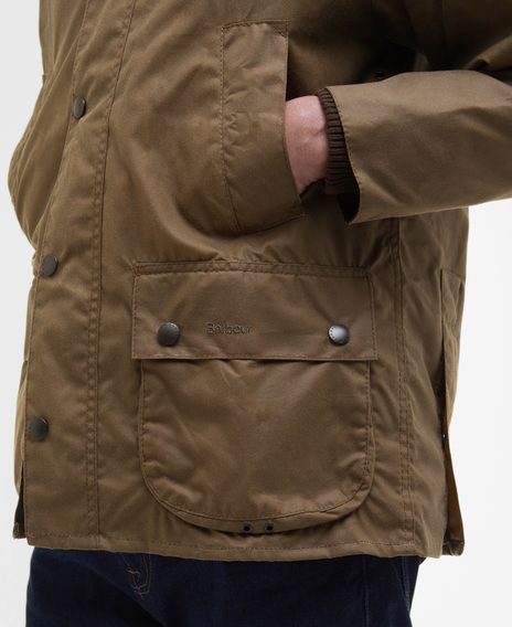 Barbour Bedale Wax Jacket — Bark