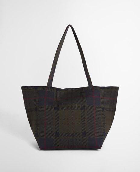 Barbour Layla Tartan Large Tote Bag — Shadow Classic Tartan
