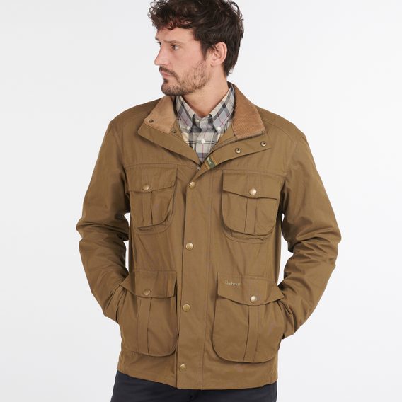 Lehká bunda Barbour Sanderling Casual Jacket - Dark Sand