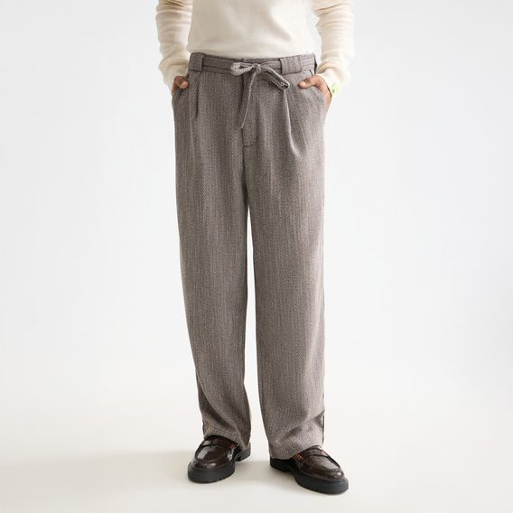 Scotch & Soda — Trousers Demitasse / Eggnog Herringbone