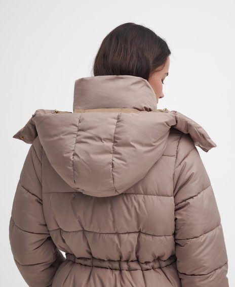 Barbour Mannue Puffer Jacket — Honey