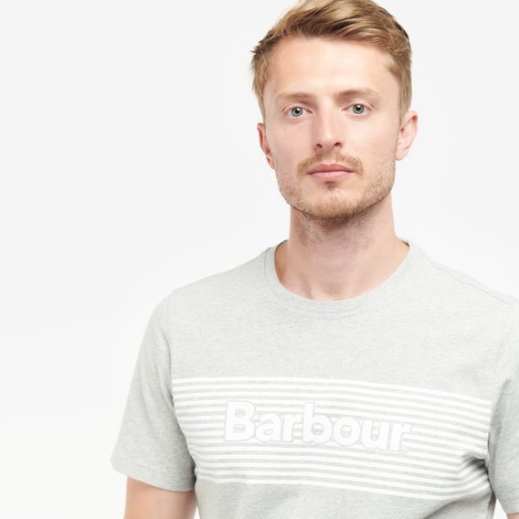 Bavlněné tričko Barbour Coundon Graphic Tee - Grey Marl