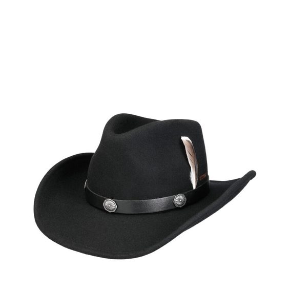 Stetson Western Woolfelt — Black