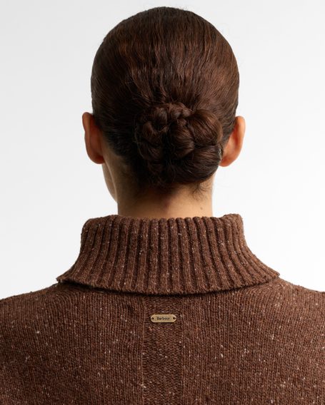 Barbour Stanford Fleck Rollneck Wool Jumper — Rustic
