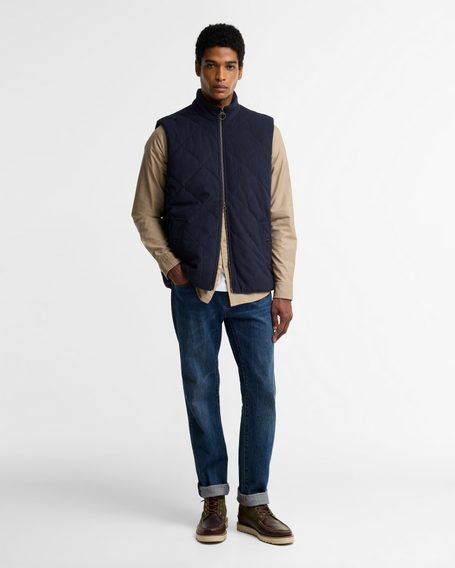 Barbour Corden Quilted Gilet — Navy