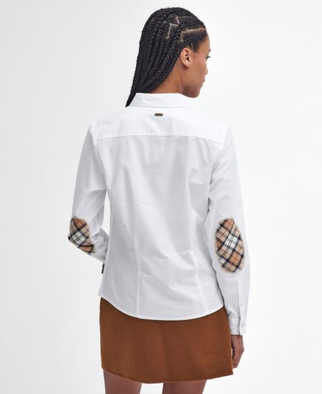Barbour Lavender Tailored Shirt — White