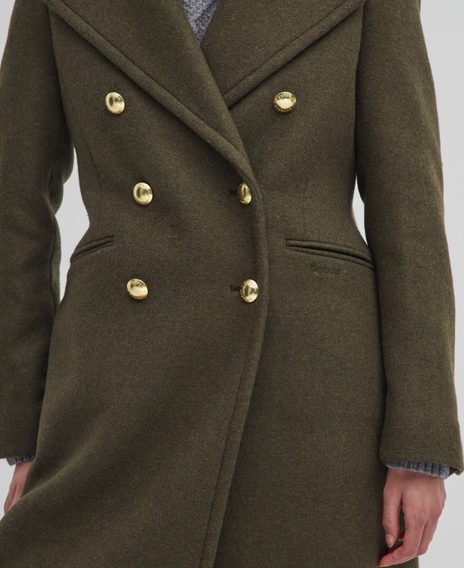 Barbour Reva Double-Breasted Wool Coat