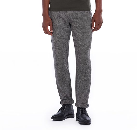 Vlněné kalhoty Barbour Neuston Wool - antracit