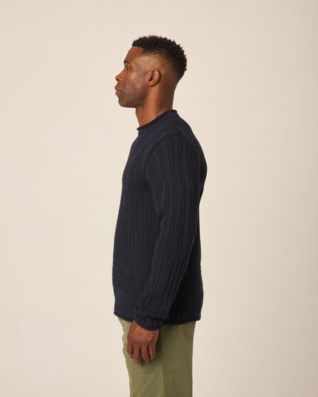 Peregrine Marina Crew Jumper — Navy
