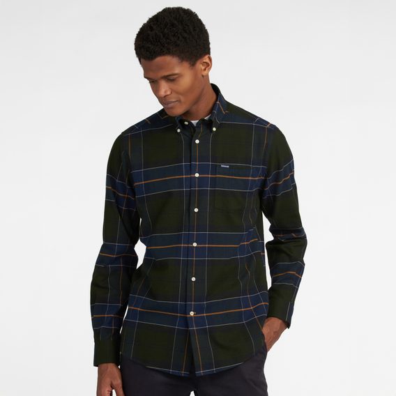 Barbour Lutsleigh Shirt — Forest